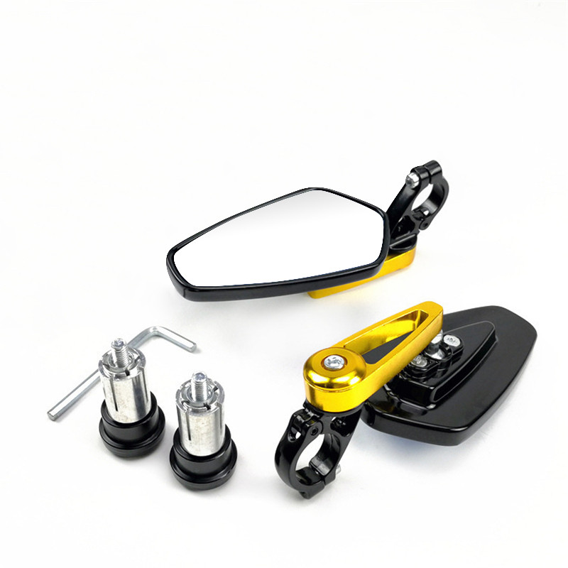 Oglinzi retrovizoare universale pentru motociclete 7/8" 22mm Oglinzi retrovizoare laterale pentru ghidon pentru motociclete Oglinzi retrovizoare laterale din aluminiu pentru motociclete