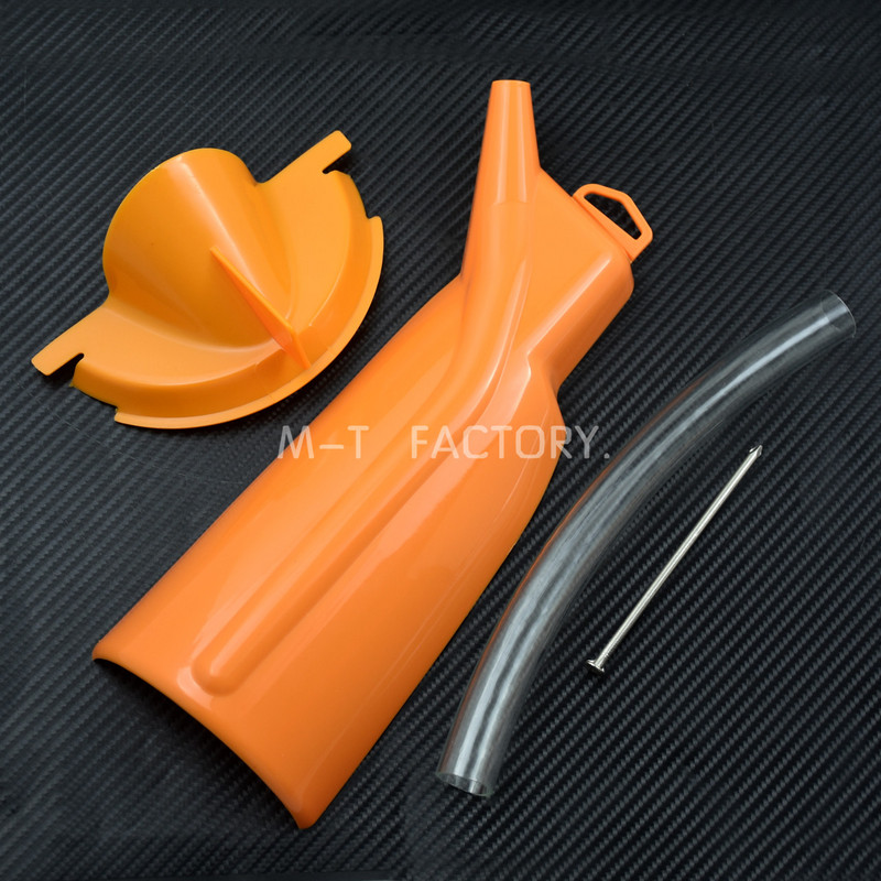 Motorkerékpár olajszűrő tölcsér burkolata forgattyúház kitöltése elsődleges tölcsérház narancssárga készlet a Harley Sportster XL Touring Dyna Glide számára