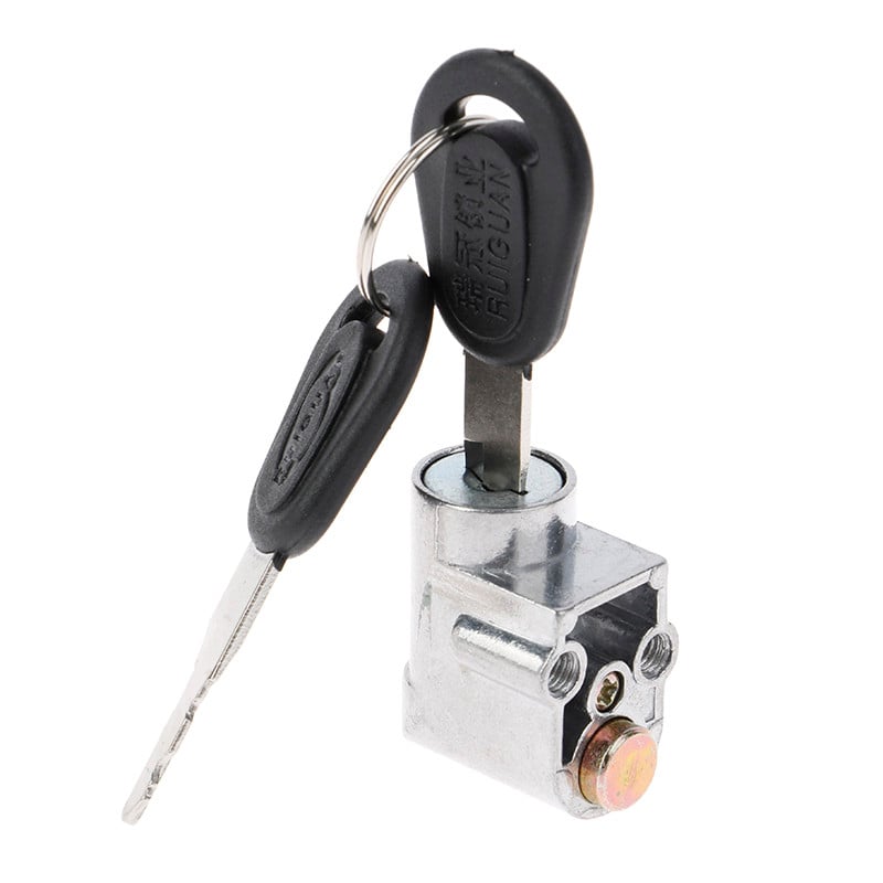 Motorkerékpár gyújtáskapcsoló akkumulátor biztonsági csomag doboz zár 2 kulcs motorkerékpár elektromos kerékpár roller E-bike kapcsolók tartozékok