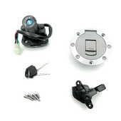 Motorkerékpár gáz-üzemanyagtartály sapkája fedél ülés gyújtáskapcsoló indítózár érintkező kulcskészlet Yamaha XJR400 96-02 XJR1200 94-98 XJR1300