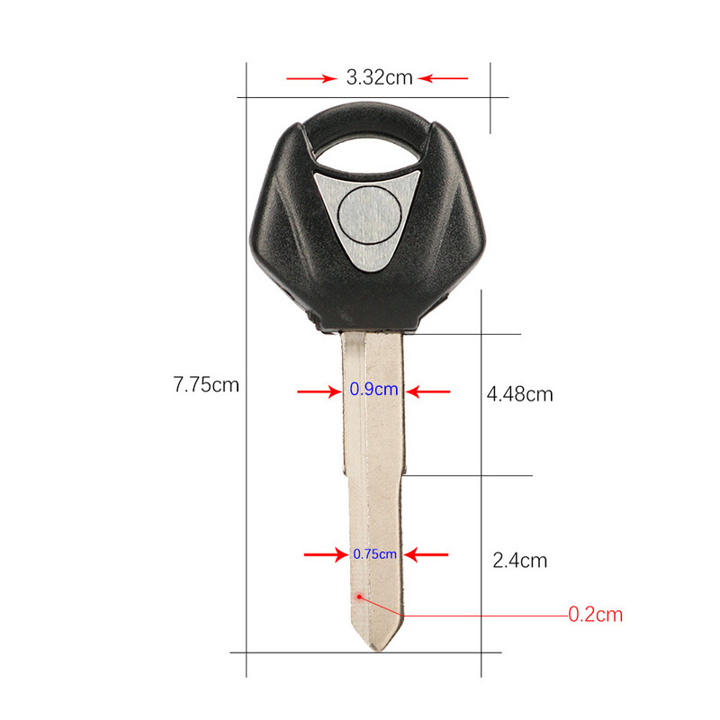 WhatsKey 10 ks čepele kľúča od motocykla, nezostrihaný prázdny embryo kľúča pre YAMAHA R1 R6 R3 MT03 MT09 MT07 YZF XJ6 XJR1300 FJR1300 TMax FZ6