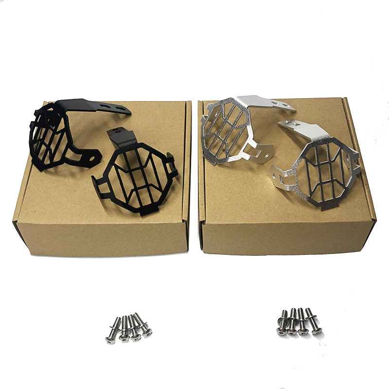 BMW R1200GS R1200GSA F800GS Adventure 2005-2013 Fekete motorkerékpár-alkatrészekhez Ködlámpa védővédők Fém ködlámpa lámpaburkolat