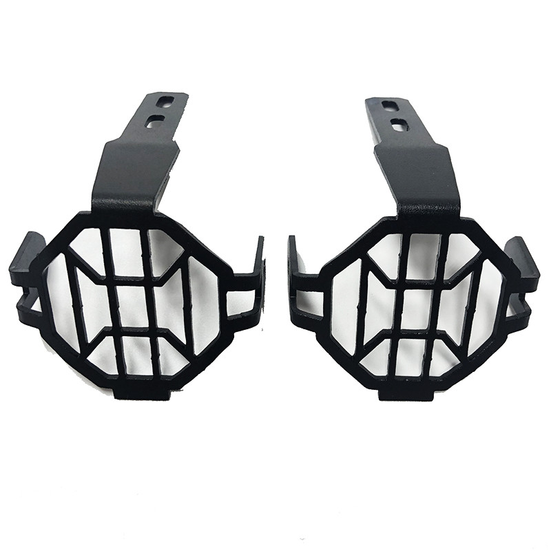 BMW R1200GS R1200GSA F800GS Adventure 2005-2013 Fekete motorkerékpár-alkatrészekhez Ködlámpa védővédők Fém ködlámpa lámpaburkolat