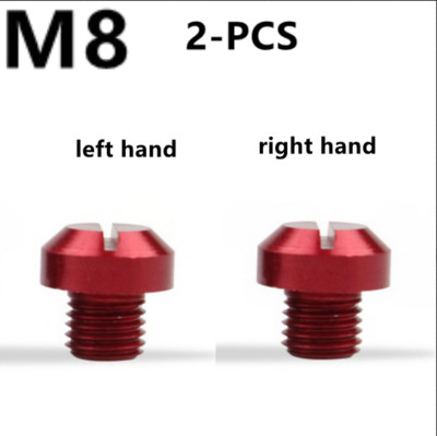 2 tk universaalne mootorratas CNC M10 * 1,25 M8 * 1,25 peegli auguga pistiku kruvipoldid, kaaned, päripäeva kruvi Honda Suzuki jaoks