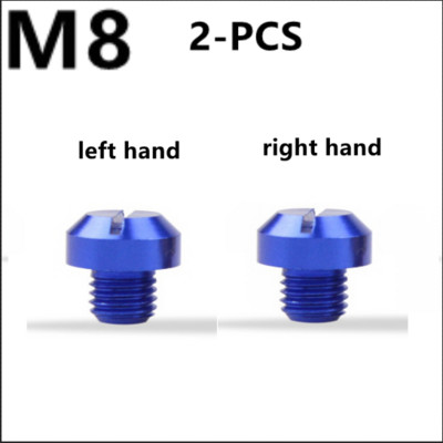 2 tk universaalne mootorratas CNC M10 * 1,25 M8 * 1,25 peegli auguga pistiku kruvipoldid, kaaned, päripäeva kruvi Honda Suzuki jaoks