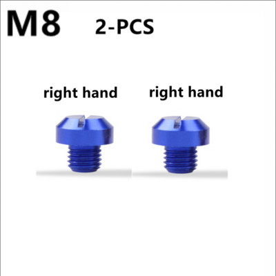 2 tk universaalne mootorratas CNC M10 * 1,25 M8 * 1,25 peegli auguga pistiku kruvipoldid, kaaned, päripäeva kruvi Honda Suzuki jaoks