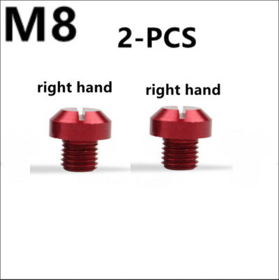 2 tk universaalne mootorratas CNC M10 * 1,25 M8 * 1,25 peegli auguga pistiku kruvipoldid, kaaned, päripäeva kruvi Honda Suzuki jaoks