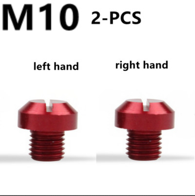 2 tk universaalne mootorratas CNC M10 * 1,25 M8 * 1,25 peegli auguga pistiku kruvipoldid, kaaned, päripäeva kruvi Honda Suzuki jaoks