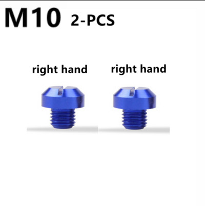 2 tk universaalne mootorratas CNC M10 * 1,25 M8 * 1,25 peegli auguga pistiku kruvipoldid, kaaned, päripäeva kruvi Honda Suzuki jaoks
