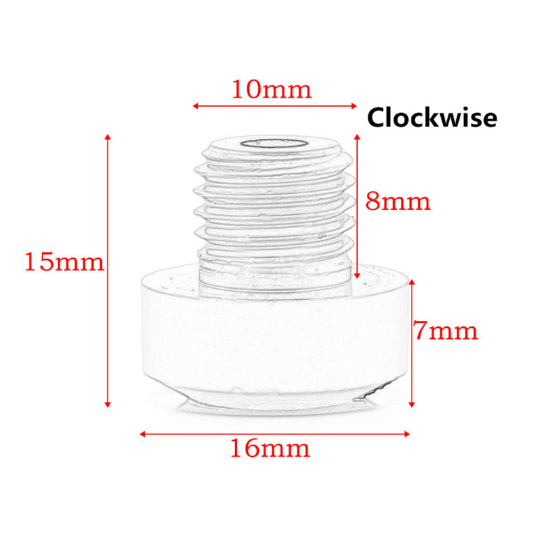 2 tk universaalne mootorratas CNC M10 * 1,25 M8 * 1,25 peegli auguga pistiku kruvipoldid, kaaned, päripäeva kruvi Honda Suzuki jaoks