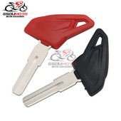Motocyklové príslušenstvo Čierno-červený ABS plastový prázdny kľúč pre Ducati Scrambler 400 800 1100 Neostrihané kľúče
