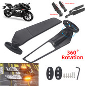 Pentru Suzuki GSXR 600 750 1000 GSX1300R GSX650F GSX-R Oglinda motociclete Aripă de vânt modificată Oglinda retrovizoare rotativă reglabilă