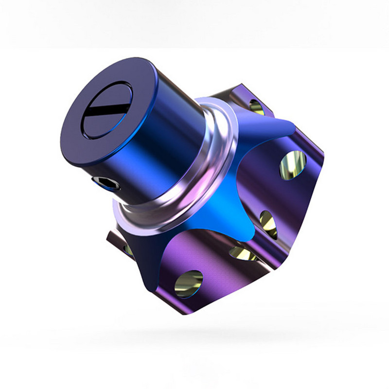 Universaalne alumiiniumsulamist võtmehoidja, modifitseeritud põletatud sinine DIY võtmekate Yamaha mootorratta ATV võtmehoidjale, viisnurkne kuusnurk