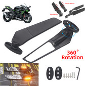Kawasaki ZX10R ZX9R ZX7R ZX6R ZX636 ZX12R ZX14R mootorrattapeeglile, modifitseeritud tuuletiivaga reguleeritav pöörlev tahavaatepeegel