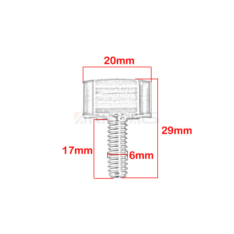 Skrutka s krížovým upevnením sedadla motocykla 1/4" pre Harley Davidson Sportster Softail Dyna Wide Glide Roadking Streetbob Street Bob
