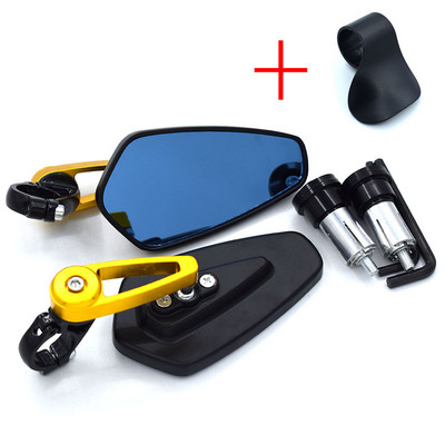 Univerzális 7/8"" 22 mm-es kormány motorkerékpár végtükör Motorkerékpár tükör YAMAHA MT07 FZ07 MT-07 FZ-07