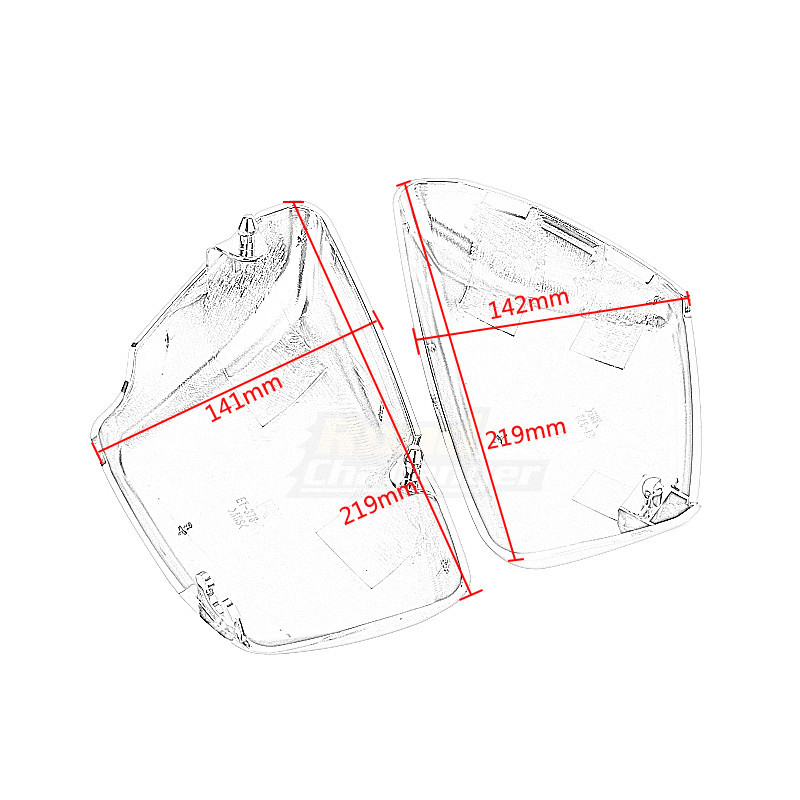 Kryt batérie pre motocykle Yamaha XV 700 750 1000 1100 Virago 1984-up bočný kryt ľavý a pravý ochranný kryt čierny