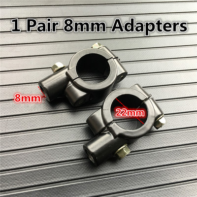 Universális 8 mm-es 10 mm-es motorkerékpár tükör roller E-bike visszapillantó tükrök 2 db/pár elektromobil hátoldali domború tükör