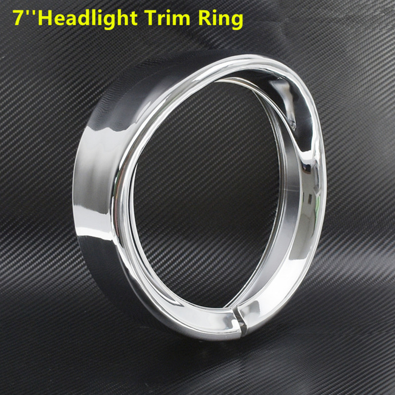 Motorkerékpár krómozott 7" fényszóró díszgyűrű + 4,5" ködlámpa burkolat + védőszemüveg stílusú irányjelző díszgyűrű Harley Softail FLH Touringhoz