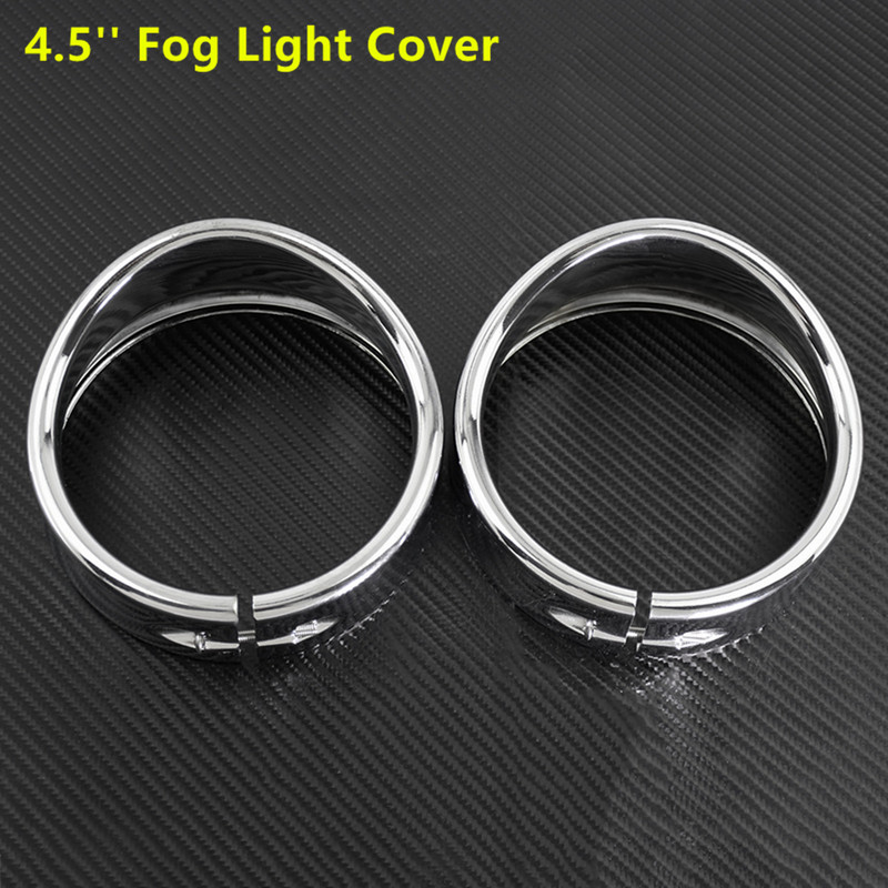 Motorkerékpár krómozott 7" fényszóró díszgyűrű + 4,5" ködlámpa burkolat + védőszemüveg stílusú irányjelző díszgyűrű Harley Softail FLH Touringhoz