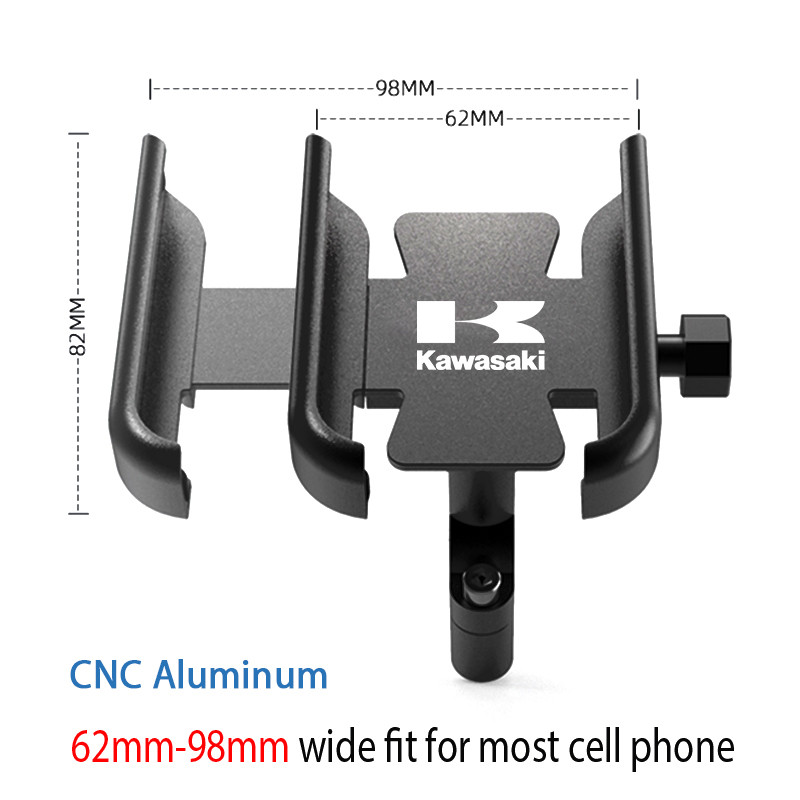 Motociklo vairo mobiliojo telefono laikiklis GPS stovo laikiklis, skirtas Kawasaki Z300 Z650 Z750 Z800 Z900 ER-6N ER-6F Versys 650 1000 X300
