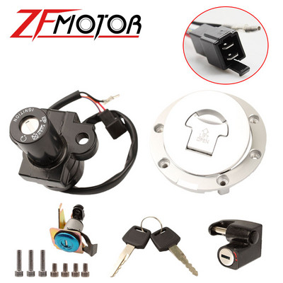 Comutator de aprindere pentru motocicletă Capacul capacului rezervorului de benzină Încuietori pentru mânerul scaunului includ cheia pentru Honda CB400 CB400SF CB-1 VFR400 CB750 CB900