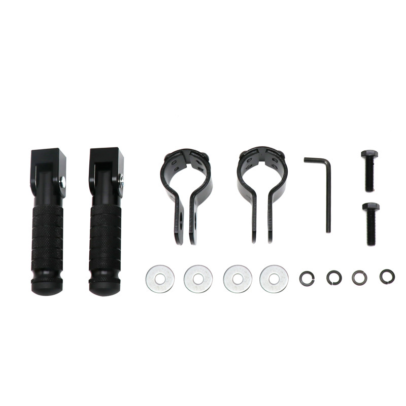 Alconstar - CNC hliníkový diel na motocykel, 8 mm univerzálne pedále, skladacia opierka na nohy pre motocykle, mopedy, motokáry, skútre