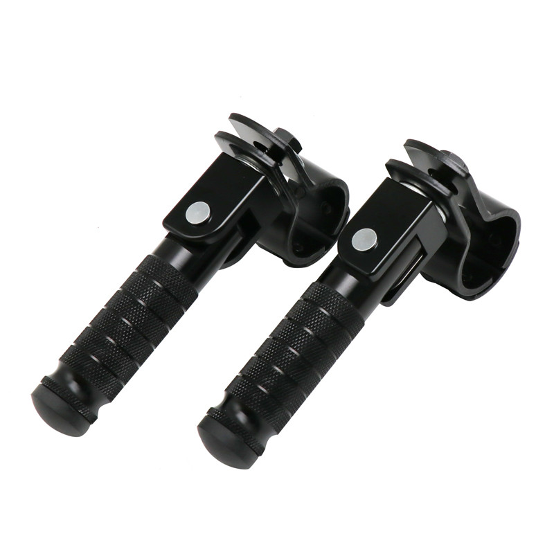 Alconstar - CNC hliníkový diel na motocykel, 8 mm univerzálne pedále, skladacia opierka na nohy pre motocykle, mopedy, motokáry, skútre