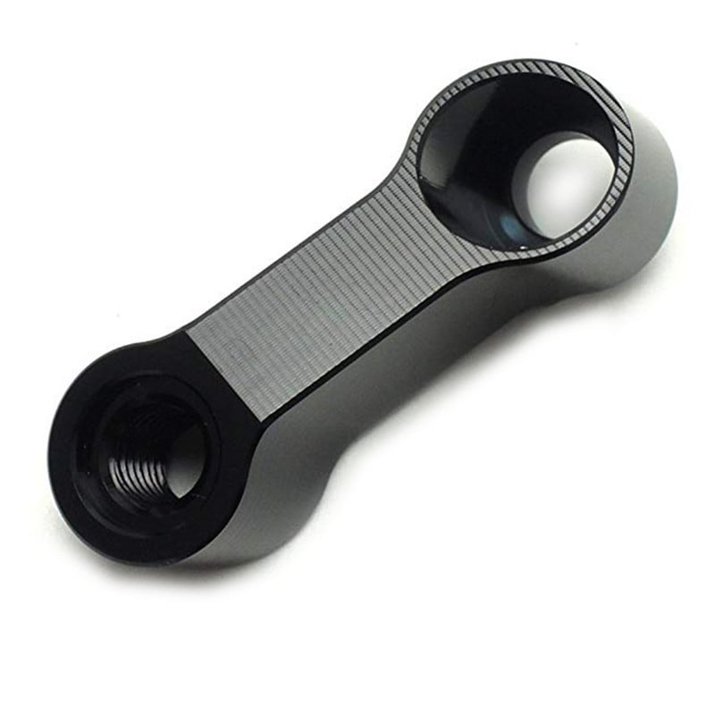 Predĺženie spätných zrkadiel na motocykle, adaptér na predĺženie zrkadiel, adaptéry na predĺženie zrkadiel, príslušenstvo pre základne spätných zrkadiel, čierna