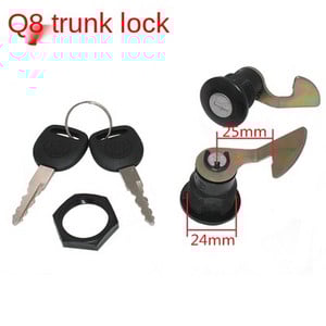 Tárolószerszám farokdoboz Általános célú, kiváló minőségű motorkerékpár csomagtartó zárhoz, hátsó zár elektromos autó csomagtartó zárhoz