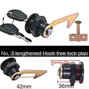 Tárolószerszám farokdoboz Általános célú, kiváló minőségű motorkerékpár csomagtartó zárhoz, hátsó zár elektromos autó csomagtartó zárhoz