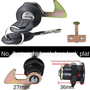 Tárolószerszám farokdoboz Általános célú, kiváló minőségű motorkerékpár csomagtartó zárhoz, hátsó zár elektromos autó csomagtartó zárhoz