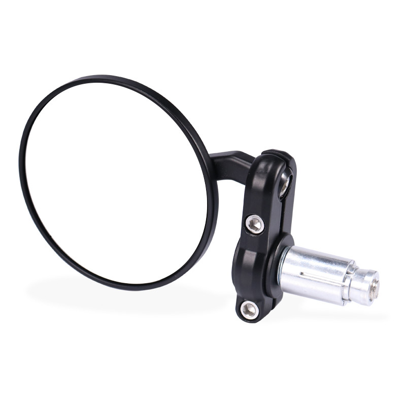 1 pár alumíniumötvözet módosított motorkerékpár elektromos autó univerzális klasszikus retro összecsukható fekete kerek fogantyús tükör