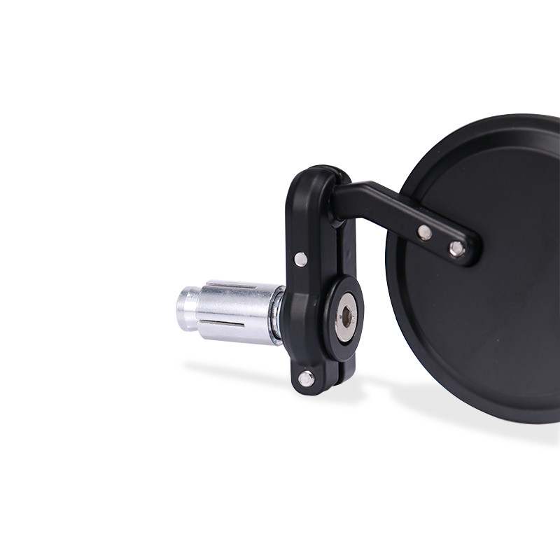 1 pár alumíniumötvözet módosított motorkerékpár elektromos autó univerzális klasszikus retro összecsukható fekete kerek fogantyús tükör