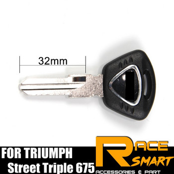 Άκοπο κενό κλειδί 1/2/3 PC μοτοσυκλέτας για TRIUMPH Tiger 1050 Speed Triple 1050 Daytona 675 Street Triple 675 Black Blade Keys Rings