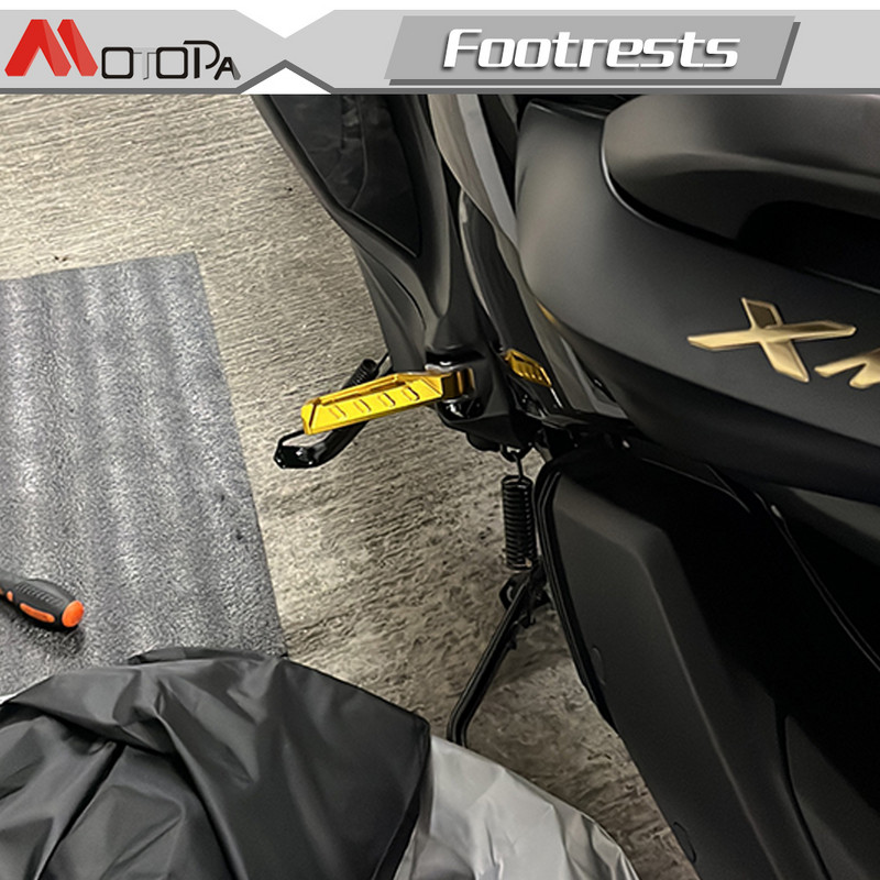 Príslušenstvo pre motocykle XMAX, opierka na nohy pre spolujazdca vzadu, kolíky na opierky nôh pre zadné pedále, protišmykové pedále pre YAMAHA XMAX 125 250 300 400