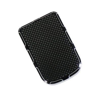 Motorkerékpár CNC nagy fékpedálbetét burkolat fekete/króm lábtartók lábtartó pedál Harley Softail Touring Dyna Road King Glide számára