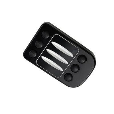 Motorkerékpár CNC nagy fékpedálbetét burkolat fekete/króm lábtartók lábtartó pedál Harley Softail Touring Dyna Road King Glide számára