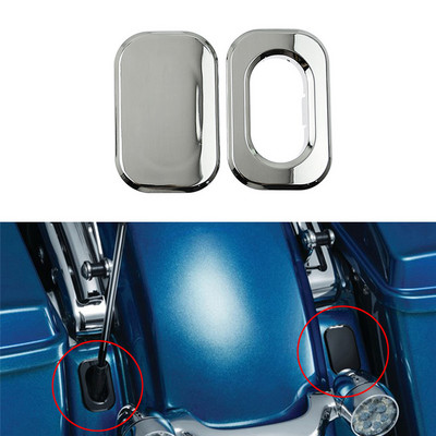 Motorkerékpár antenna lyuk kiemelő kitöltő burkolat ABS fekete/króm Harley Touring Street Glide 2006-2019 Road Glide 2010-19