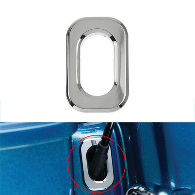 Motorkerékpár antenna lyuk kiemelő kitöltő burkolat ABS fekete/króm Harley Touring Street Glide 2006-2019 Road Glide 2010-19