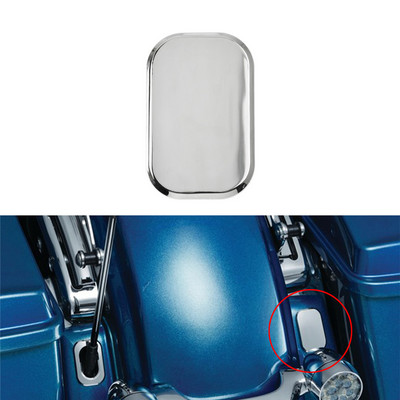 Motorkerékpár antenna lyuk kiemelő kitöltő burkolat ABS fekete/króm Harley Touring Street Glide 2006-2019 Road Glide 2010-19