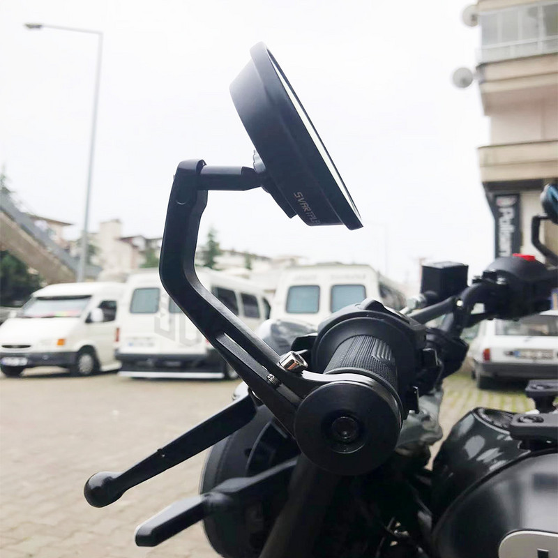 Husqvarna Svartpilen 401 250 701 Kék Üveg Hátsó Kerek Kormányrúdhoz Hátsó oldalsó tükrök Motorkerékpár tartozékok