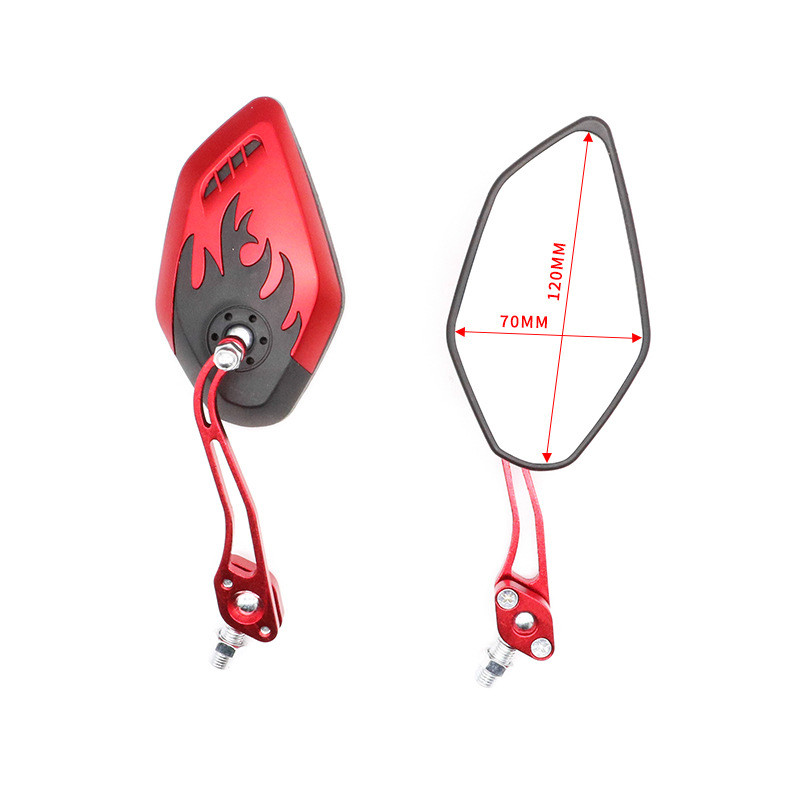 Personalizirana aluminijska legura u boji Univerzalni retrovizor za motocikle Ogledalo za skuter Ogledalo Dodaci za modifikaciju motocikla