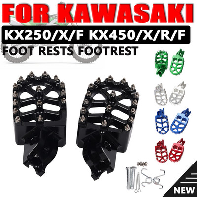 Motocyklové stupačky pre Kawasaki KX250F KX250 KX450F KX450 KLX450R KX 250 250F 450F KLX 450R Príslušenstvo k stupačkám