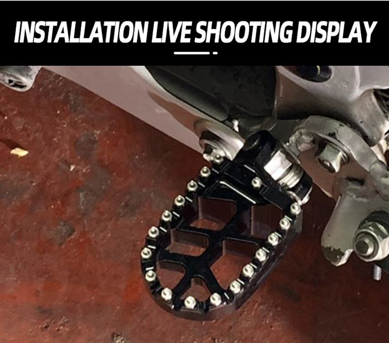 Motorkerékpár lábtartó lábtartók pedál Kawasaki KX250F KX250 KX450F KX450 KLX450R KX 250 250F 450F KLX 450R lábtartó tartozékokhoz