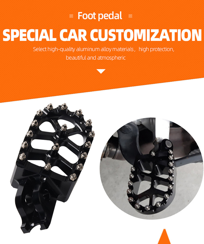 Motorkerékpár lábtartó lábtartók pedál Kawasaki KX250F KX250 KX450F KX450 KLX450R KX 250 250F 450F KLX 450R lábtartó tartozékokhoz