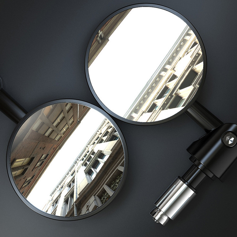 2 tk paari mootorratta tahavaate käepideme otsapeeglid mototarvikud 16 mm universaalne mootorratta juhtraud ümmargune kumer peegel