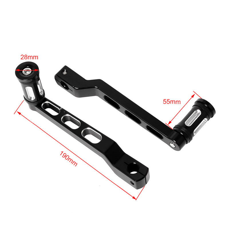 1 pár radiacej páky s pätou a špičkou pre Harley FL Softail Touring Road King Electra Street Tri Glide Ultra Classic FLHTCUTG