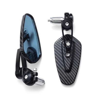 2022. aasta uue mootorratta tahavaatepeegli süsinikkiust mustriga juhtraua peegli modifitseeritud ümberpööratud tagapeegli mootorratta tarvikud