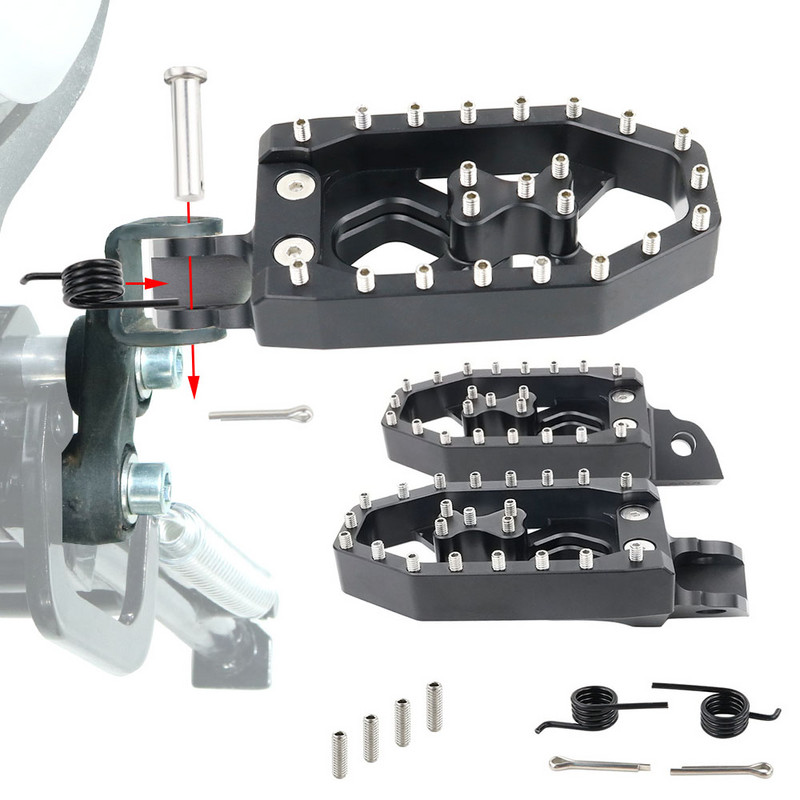 Stúpačky Adventure pre Suzuki DR250 1990-1995 DR350 1990-1999 DR650 1996-2023 CNC zväčšené opierky nôh, široké, hrubé, pedále